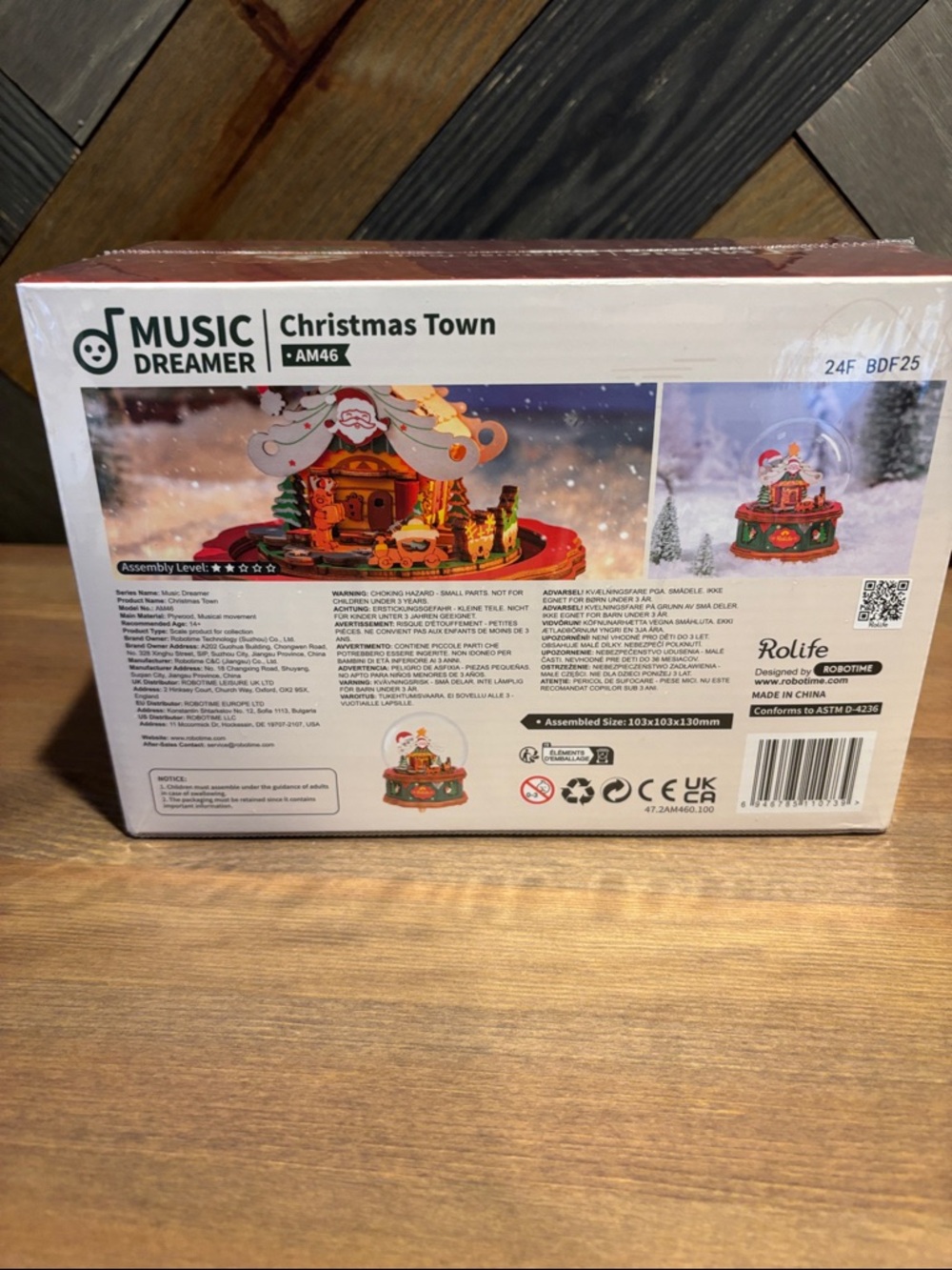 Rolife- Music Dreamer Christmas Town DIY Globe - NEW in Box - Picture 4 of 5
